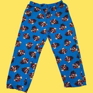 Nintendo Super Mario Raccoon Mens Sleep Lounge Pants Size Large Gaming